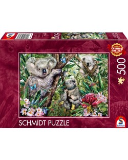 Пъзел Schmidt от 500 части - Сладко семейство коали